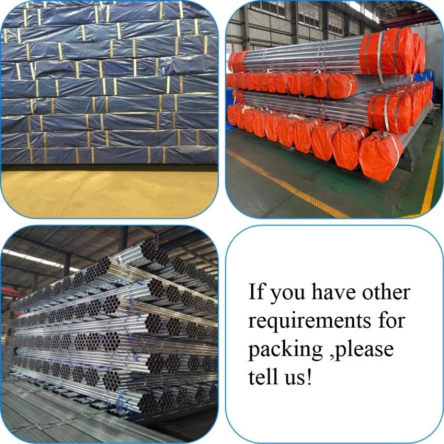 70mm Diameter Tube/2.5 Inch Mild Steel Tube/50mm Galvanized Steel Tube