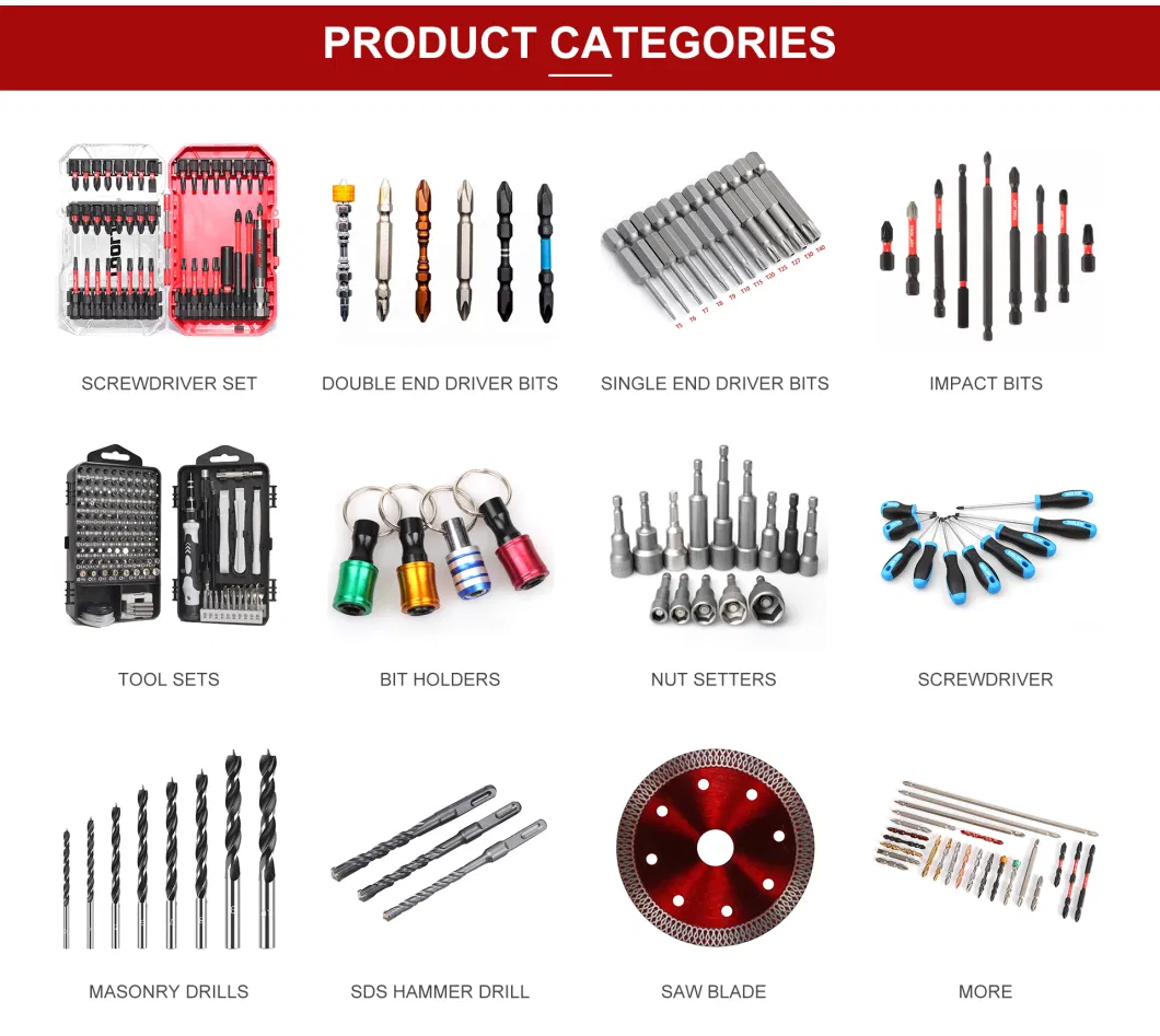 Popular Manganese Phosphate Screwdriver Bit 1/4 Inch 25mm 50mm 100mm